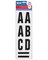 Creative Start Vinyl Self-Adhesive Letters and Numbers, 3", Block Font, Black, 80 count
